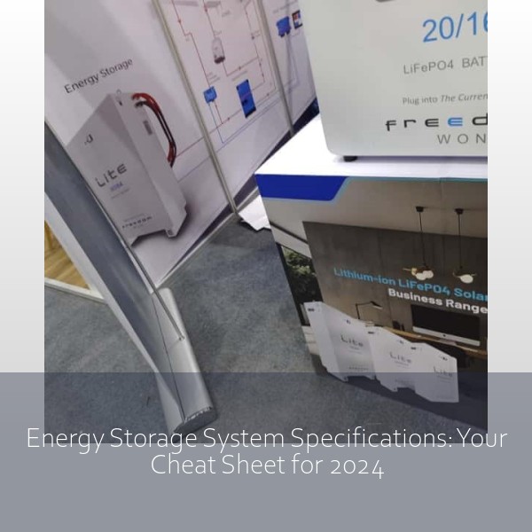 Energy Storage System Specifications: Your Cheat Sheet for 2024